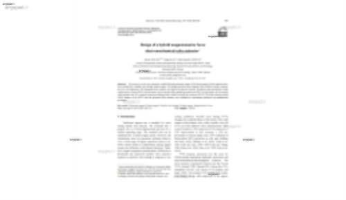 Design of a hybrid magnetomotive force electromechanical valve actuator*
